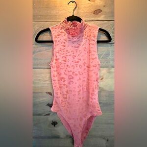 VELVET BURNOUT BODYSUIT